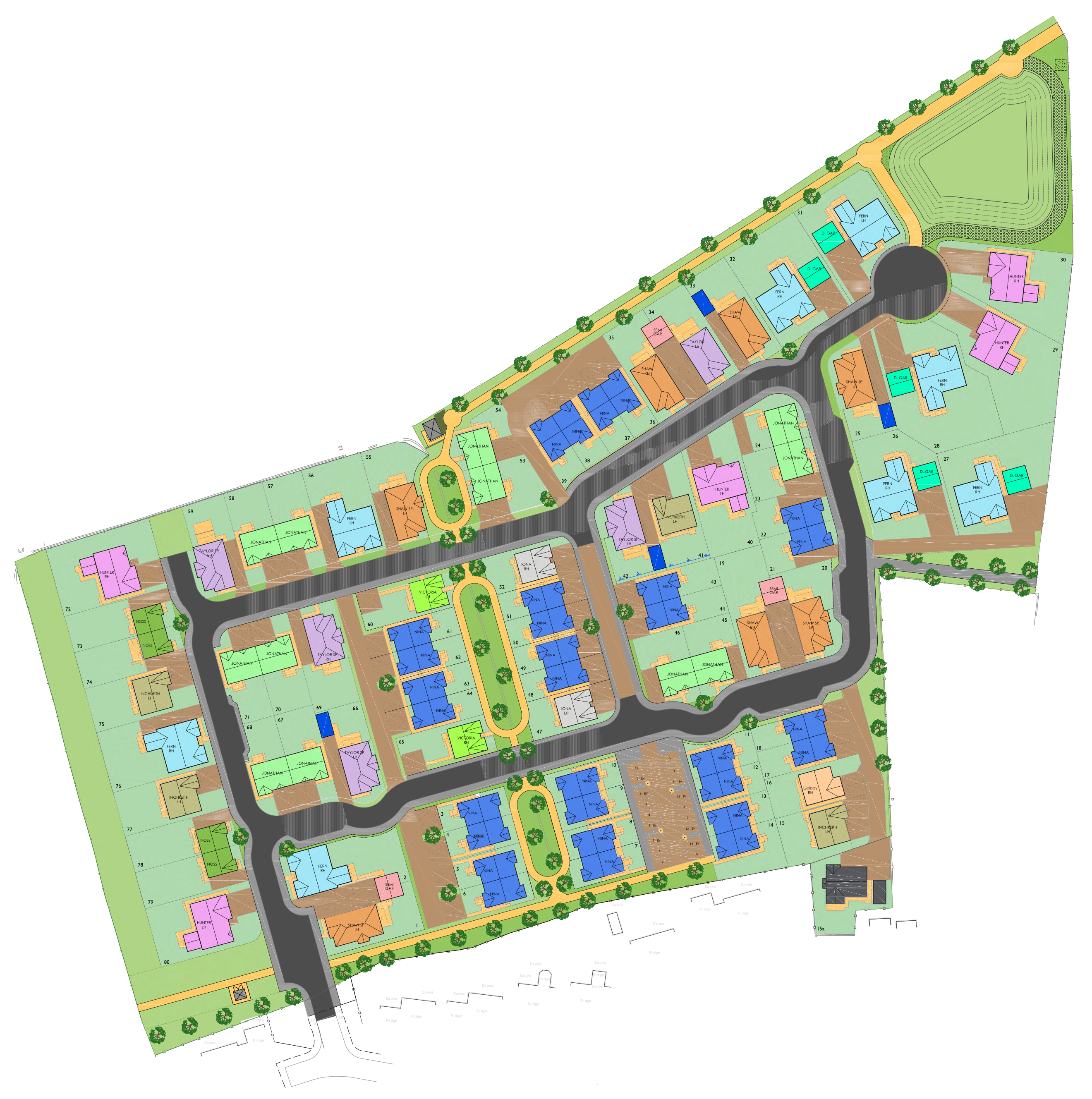 Kings Meadow site plan